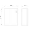 EVO Wall Mounted Bin with Removable Lid Brushed Gold Stainless Steel 23L